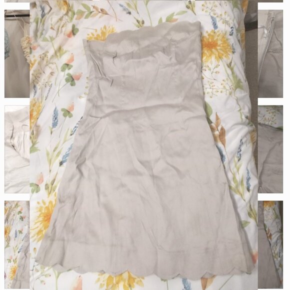 Azzaro bustier pearl grey stunning rare dress from Paris - Picture 9 of 9